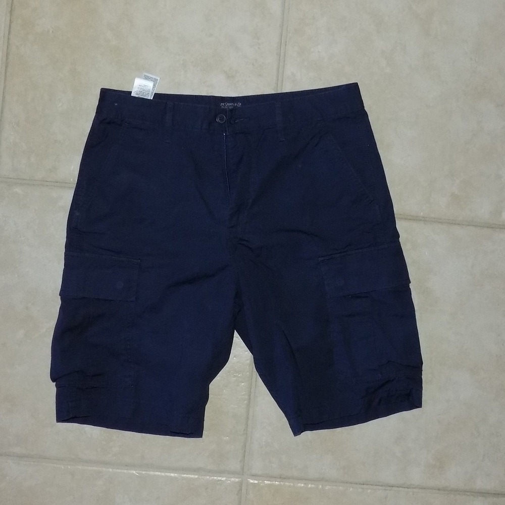 Levi Strauss & Co Mens Navy Blue Cargo Shorts W32 CW-3021 3249